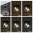 LED Black Outdoor Pendant Light 4-Light Large Outside Pendant Porch Lights Ceiling Haninging Outdoor Chandelier With Clear Glass Exterior Light Fixtures Lantern For Front Door Foyer Doorway-610367702