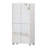 Spacious Shoe Storage Cabinet With Full-Length Mirror For Entryway And Bedroom, Multi-Functional 4-Door Wardrobe Closet