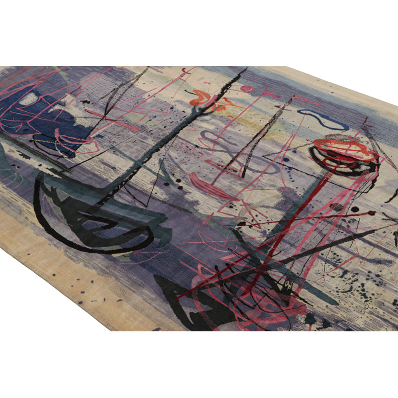 One-of-a-Kind No Hand Knotted Area Rug