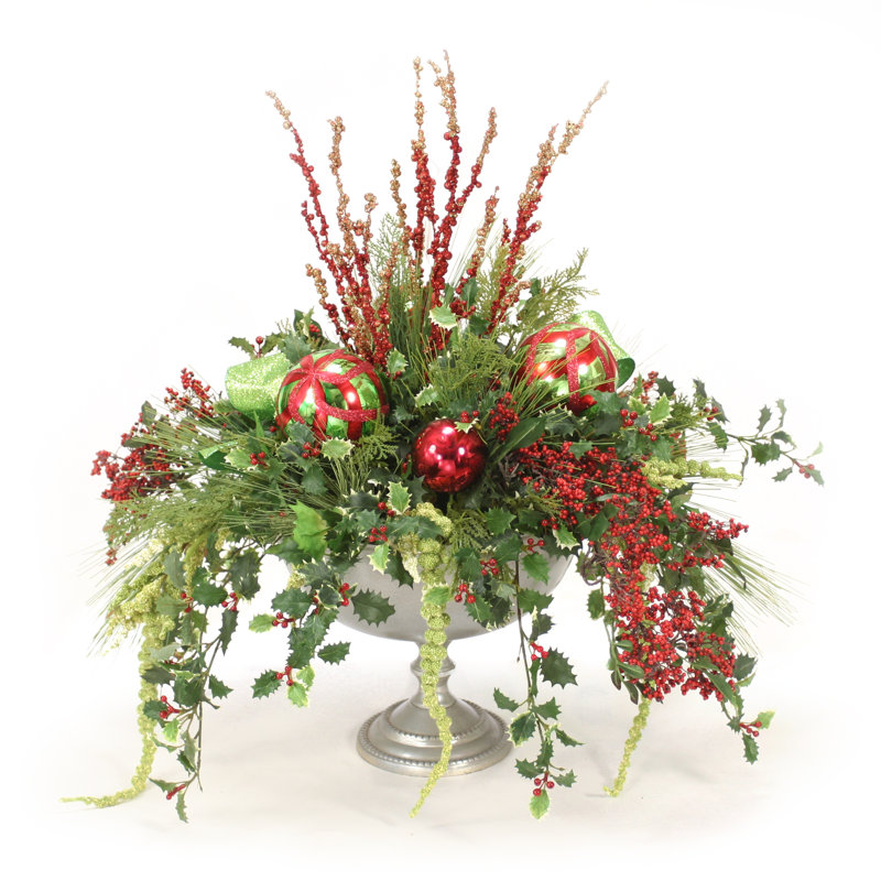 Arrangement floral mixte en vase