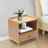 Charif 15.7"H Small Bamboo Wood Nightstand