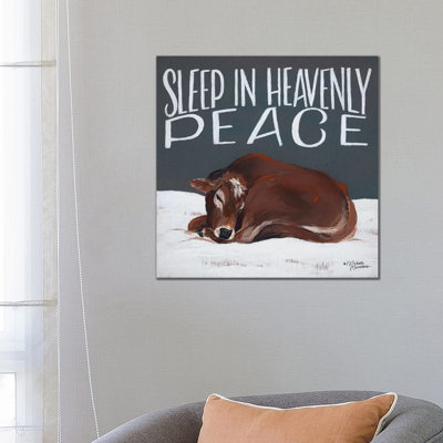 Sleep in Heavenly Peace 1 Piece Wrapped Canvas Wall Art