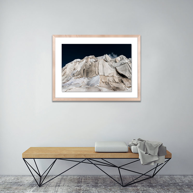 Behind The Cold Veil II Print by Michael Schauer, 18" H x 24" W x 1.5" D, Natural