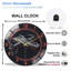 Horloge murale avec drone futuriste - Horloge murale moderne en verre 12 po
