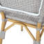 2 chaises d'extérieur, grises, bistro français, structure en aluminium et chaises de jardin rouillées avec 2 pour l'espace