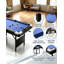 Table de billard portative pliable de 7 pi avec jeu complet de boules, 2 bâtons, craie et brosse, table de jeu de billard pour la salle de jeu-135453634
