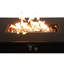Table de foyer noir, 43 po, 50000, finition pour porte-casque en acier inoxydable, 43 po x 22 po, objet inflammable