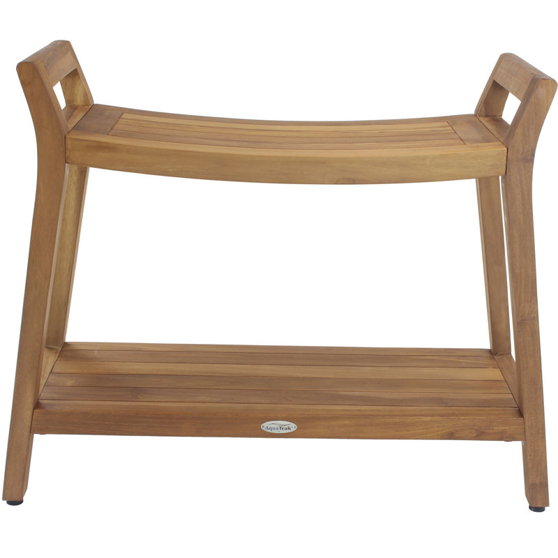 Asia Ascend 32" W Teak Shower Bench