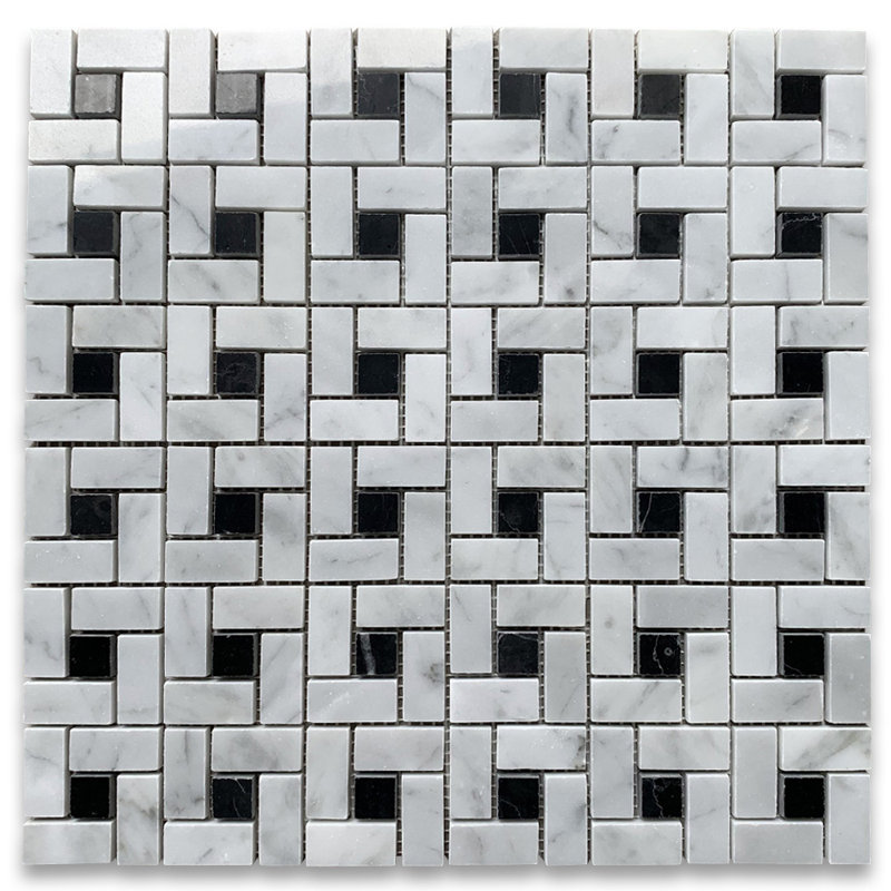 Carreau de mosaïque en marbre 12 po x 12 po