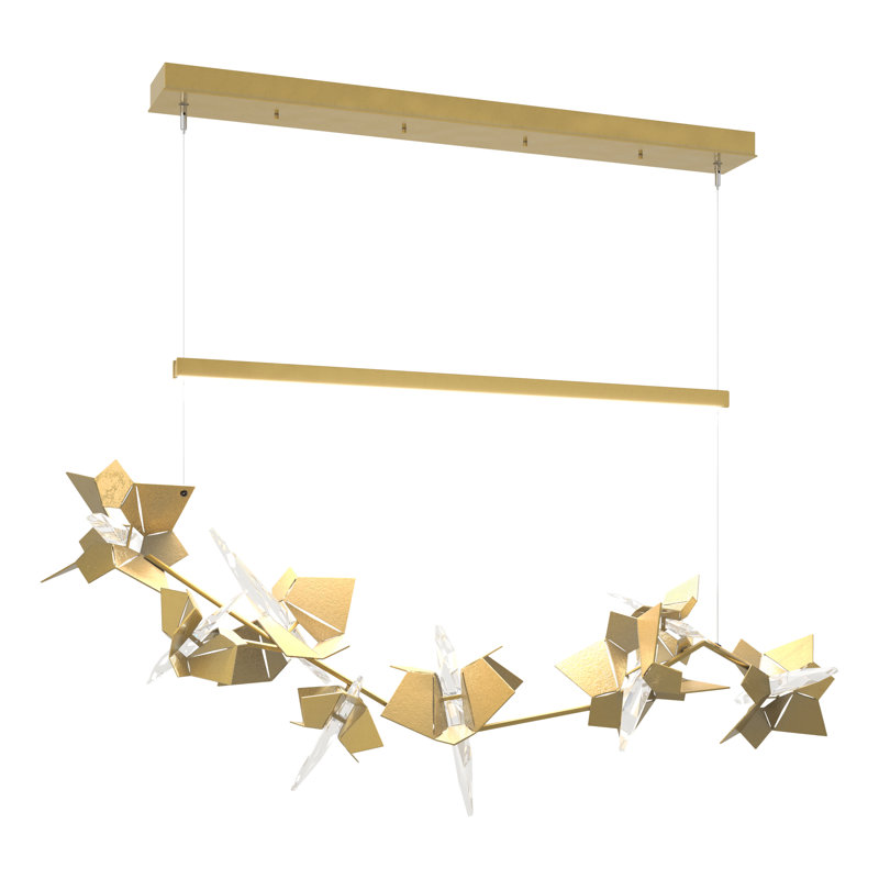 Luminaire suspendu pour îlot de cuisine Belladonna, Laiton moderne, Laiton moderne