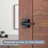 Square Matte Black Privacy (Bed & Bath) Door Lever