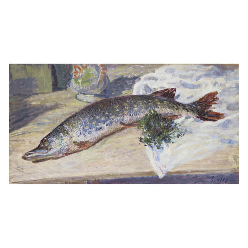 The Pike (Le Brochet) by Claude Monet - Giclee Print, 22" H x 28" W