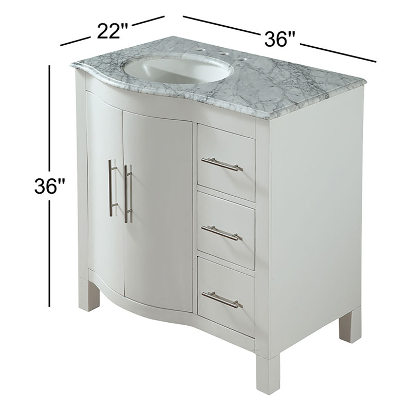 Ensemble de meuble-lavabo simple 36 po Ateeq