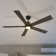 Tavery 60" Smart Ceiling Fan With Remote, Light Kit Included, Works With Google Assistant And Amazon Alexa,Siri Shortcut.