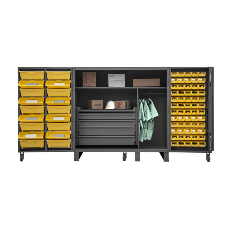 Heavy-Duty Welded Storage Cabinet with Drawers - 48 x 24 x 78