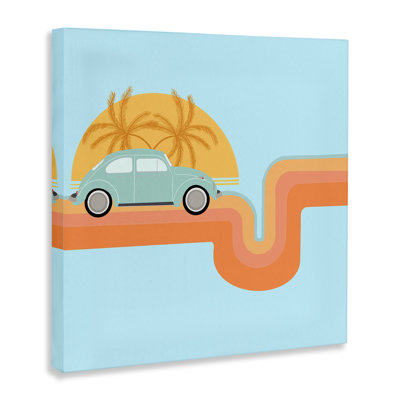 Art rétro sur toile par Tropical Dreaming par Ashley Singleton