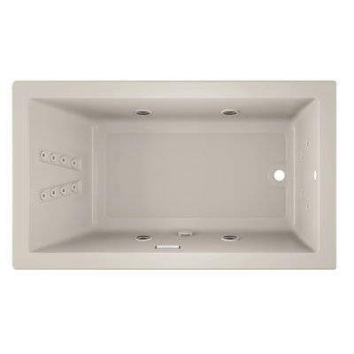 Solna™ Salon Chromatherapy Whisper 60" x 42" Drop in Combination Bathtub