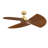 TriAire Custom 52 inch Indoor/Outdoor Pleated Ceiling Fan Blade Set of 3 - Koa-111816951
