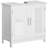 23.5'' W x 23.5'' H x 11.75'' D Free-Standing Bathroom Cabinet,Pedestal Under Sink Bathroom Cupboard with  Adjustable Shelves-370337683