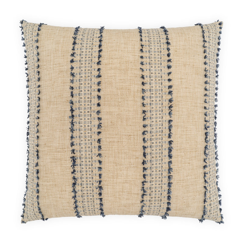 Espira Square Pillow Cover & Insert, Indigo, Square 22"