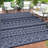 Rectangle Lavel Area Rug with Non-Slip Backing-1492821791
