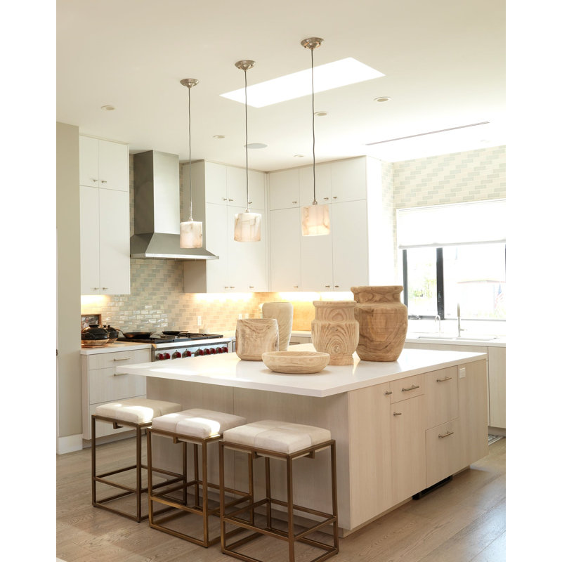 1 - Light Silver Geometric Pendant