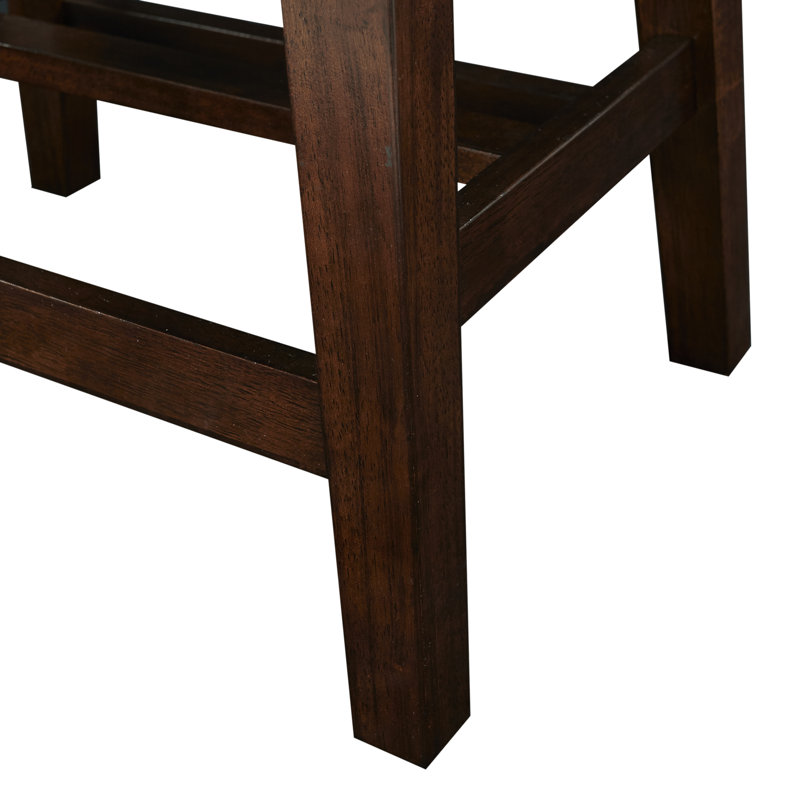 Tabouret de bar et de comptoir Waldenburg, Tabouret de comptoir (siège d'une hauteur de 24,5, Motif à taches de vaches brunes