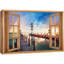 Wi Nature Scene " Window View Sunset Lighthouse Pier Nautical Coastal Decor Nature Pictures Decor Rustic Landscape "-98448958
