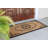 Issac Natural Coir 36" X 72" Entry Double Monogrammed Doormat -1057042230