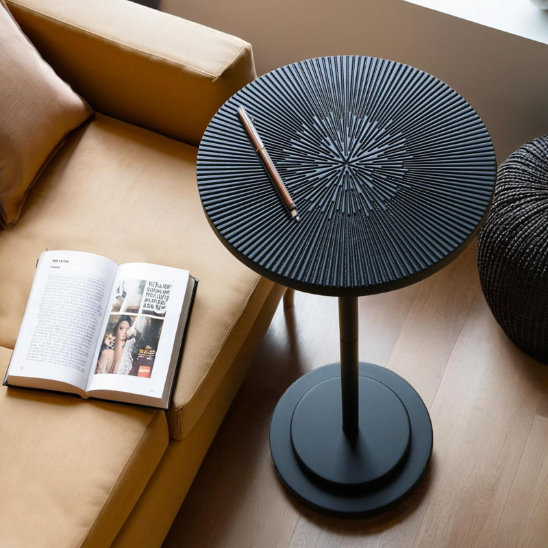 Table d'appoint noire moderne