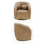 Fauteuil pivotant en cuir Vegan Jonina-2032750583