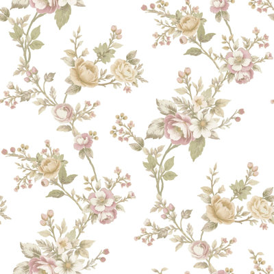 Blooming Garden Collection Soffio Garden Wallpaper Roll