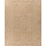 Milano Savonile Azm Wool Floral Area Rug in Beige
