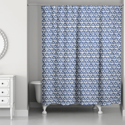 Rideau de douche géométrique simple