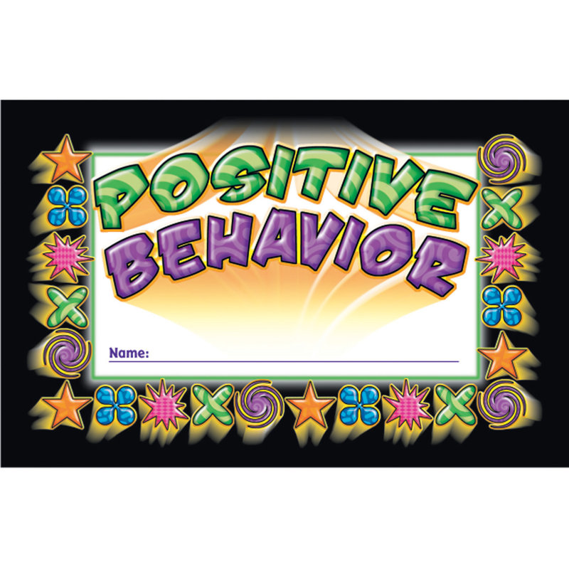 Positive Behavior Punch Cards