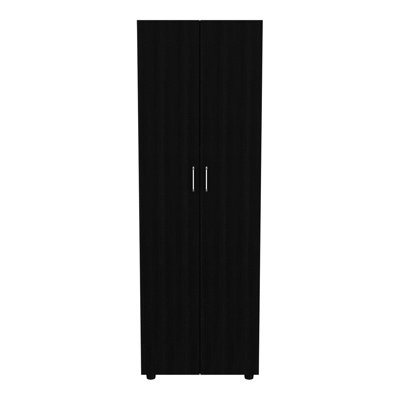 Armoire avec 2 portes et tringle