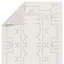 Rectangle Cobblefield Geometric Power Loom Polyester Indoor / Outdoor Area Rug in Cream/Gray-1721116923