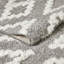Tapis d'intérieur gris en polyester tissé à la machine Eliot-280673616