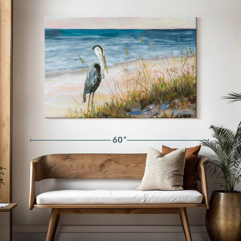 Brampt Heron Ocean View, 34" H x 51" W