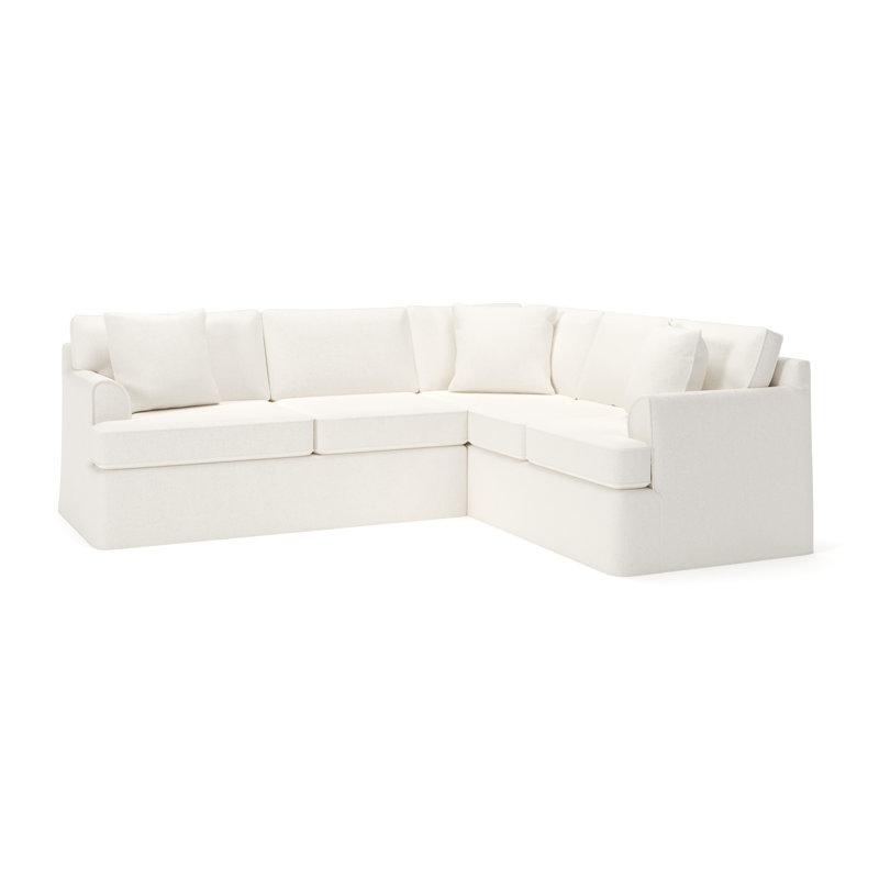 Canapé modulaire 2 pièces Conradina, Boucle Apollo Alpaca, Orienté à droite