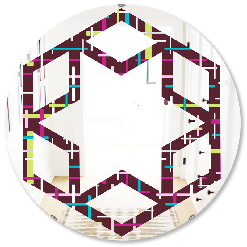Miroir mural Hexagon Star, 31,5 po x 31,5 po
