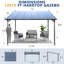 Pergola murale robuste - Conception peu encombrante-114134378