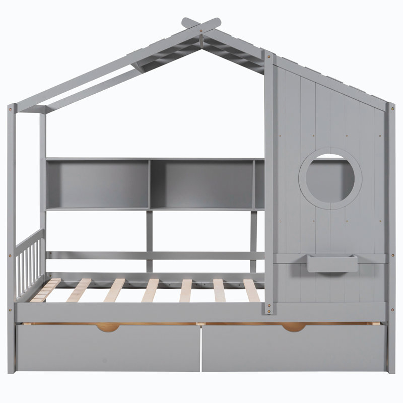 Lit plateforme 72,13 po Yensid, gris