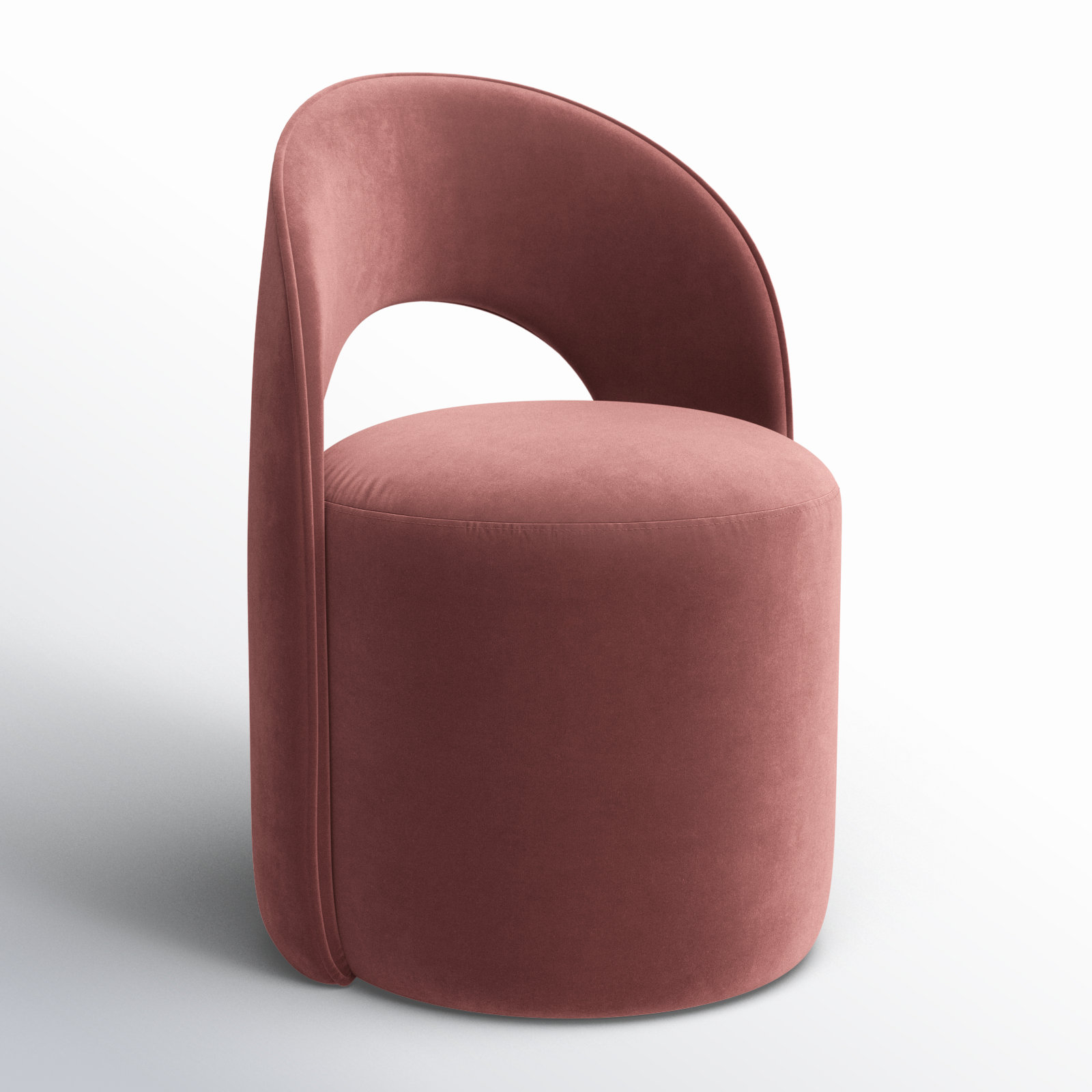 Neta Upholstered Back Side Chair, Falkirk Reddish Brown Velvet