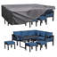Ensemble de meubles de patio en aluminium avec housse imperméable-1170316508
