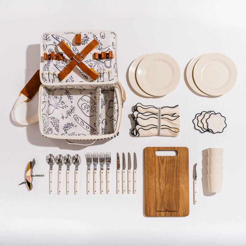 Picnic Set, Navy/White
