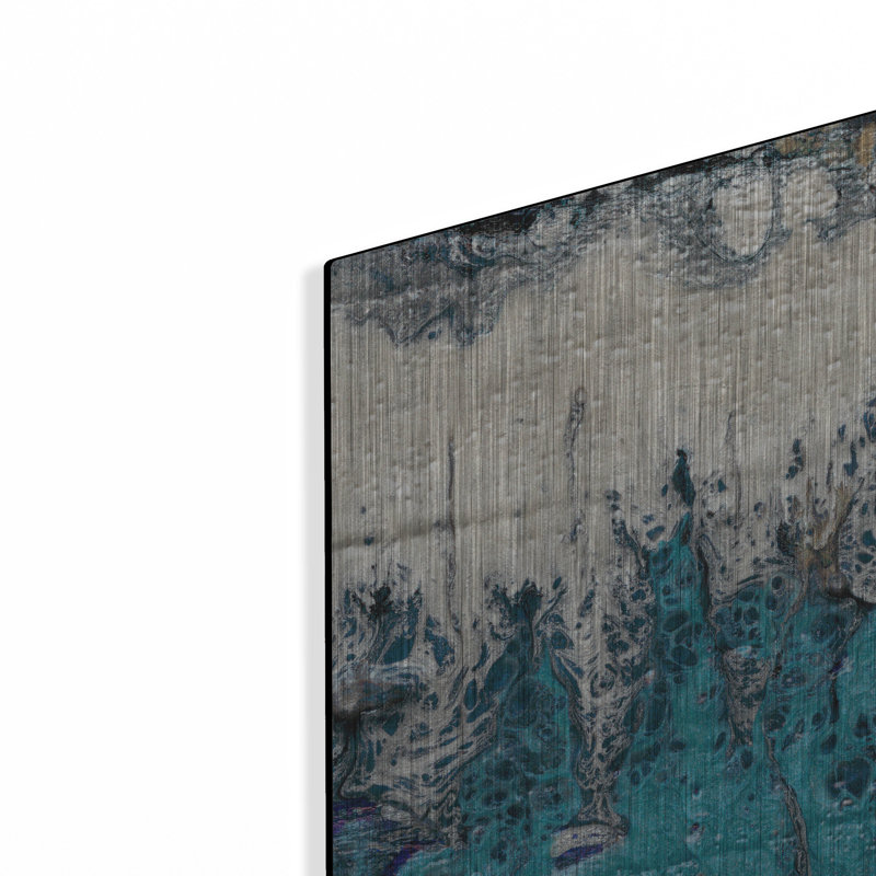 «Bering Strait 2» par Alicia Ludwig, art mural en métal luxueux, 24 po x 12 po, H 12 po x l 24 po