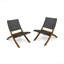 Ensemble de 2 chaises d'extérieur pliables