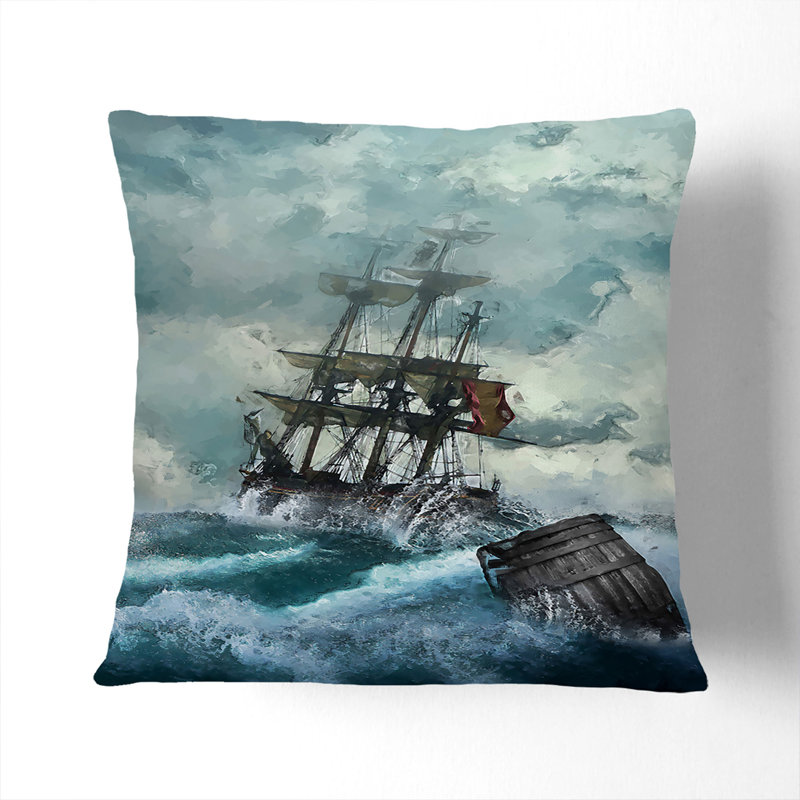 Square Throw Cushion, Black, 40cm H x 40cm W x 15cm D