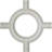 Inner Circle Intersection for 5" Traditional Coffered Ceiling System